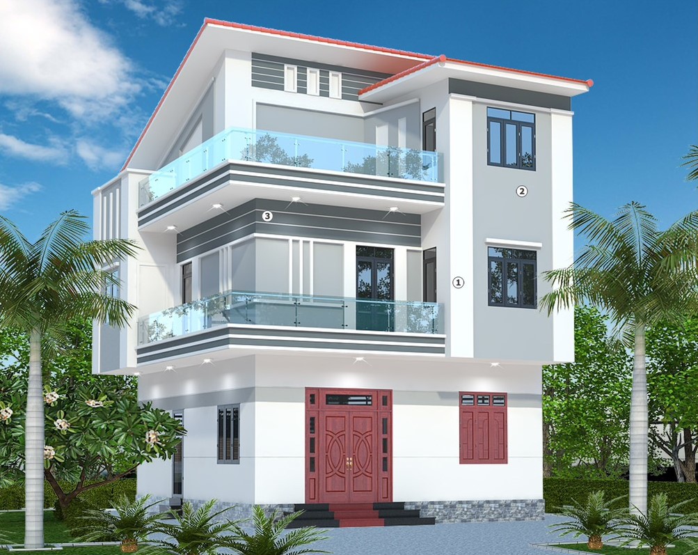 Nhà 3 tầng sang trọng
